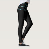 Elegante golvende stippellijnen leggings (Rechts)