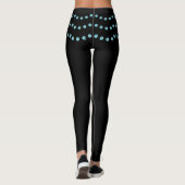 Elegante golvende stippellijnen leggings (Achterkant)