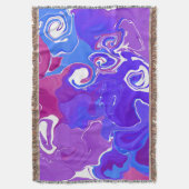 Elegante Gooi Deken marmeren ontwerpstijl. (Voorkant Verticaal)