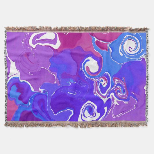 Elegante Gooi Deken marmeren ontwerpstijl. (Voorkant)