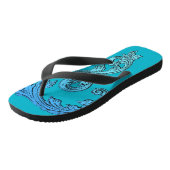 Elegante Goth-ontwerp Flip Flops (Schuin)