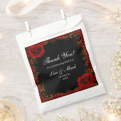 Elegante Goth rode rozen Bedankzakje (Geknipt)