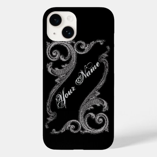 Elegante Goth Swirl Design iPhone 6 Hoesje (Achterkant)