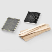 Elegante Gothic donker betoverde bos bruiloft Handwaaier (Niet-gemonteerd)