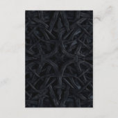 Elegante Gothic Paarse Rozen Trouwdetails Informatiekaartje (Achterkant)