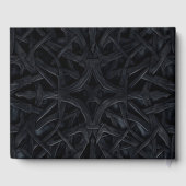 Elegante Gothic Red Roses bruiloft gastenboek (Achterkant)