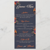 Elegante Gotische 3D Bloemen Schedel eenvoudige go Menu (Voorkant)