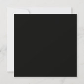 Elegante gotische aangepaste trouwkaarten kaart (Achterkant)