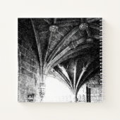 Elegante gotische architectuurschets notitieboek (Achterkant)