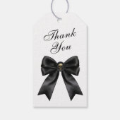 Elegante Gotische Baby Shower Cadeaulabel (Achterkant)