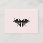 Elegante Gotische Baby shower Luier Raffle Kaart (Achterkant)