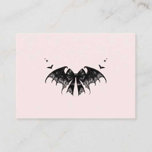 Elegante Gotische Baby shower Luier Raffle Kaart (Achterkant)