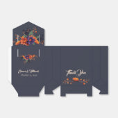 Elegante Gotische Bloemen Eenvoudige Dank u Favor  Bedankdoosjes (Uitgevouwen)