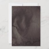 Elegante Gotische Bloemen Schedel Spiegel Handvast Kaart (Achterkant)