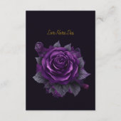 Elegante  Gotische Bruiloft Dank u Behuizing Informatiekaartje (Achterkant)