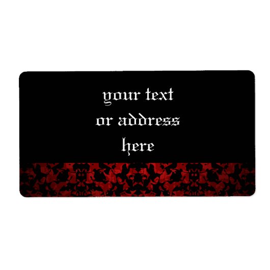 Elegante Gotische bruiloft grote labels voor jouw (Voorkant)