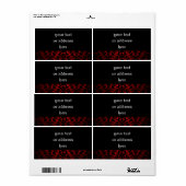 Elegante Gotische bruiloft grote labels voor jouw (Full Sheet)