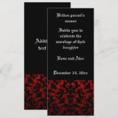 Elegante Gotische bruiloft uitnodigingen 4 "x 9.25 (Voorkant / Achterkant)