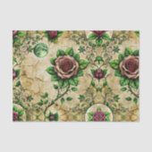 Elegante Gotische Dark Rozen Decoupage Papier (Voorkant)