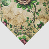 Elegante Gotische Dark Rozen Decoupage Papier (Detail)