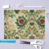 Elegante Gotische Dark Rozen Decoupage Papier (Craft)