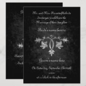 Elegante gotische donkere romance bruiloft 6,5" x  kaart (Voorkant / Achterkant)