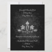 Elegante gotische donkere romance bruiloft 6,5" x  kaart (Achterkant)