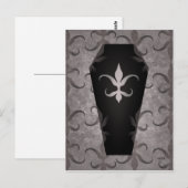 Elegante gotische doodskist voor Halloween Briefkaart (Voorkant / Achterkant)