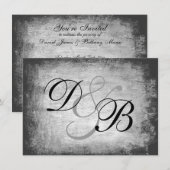 Elegante Gotische Grunge Kaart (Voorkant / Achterkant)