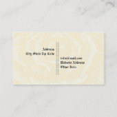 Elegante gotische grunge schedel & gele roos op ma visitekaartje (Achterkant)