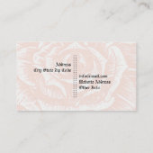 Elegante gotische grunge schedel & oranje roos op  visitekaartje (Achterkant)