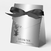 Elegante gotische Halloween bruiloft gunstbox Bedankdoosjes (Voorkant Zijde)