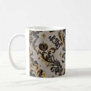 Elegante gotische Halloween-damasken mok