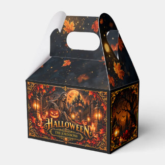 Elegante Gotische Halloween Skelet Aangepaste Favo Bedankdoosjes