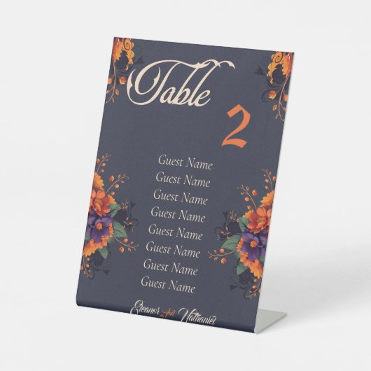 Elegante Gotische individuele tafel zitgrafiek Reclamebord Met Voetstuk (Voorkant)