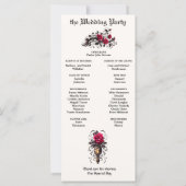 Elegante Gotische Kandelaar Crimson Cherry Roos (Achterkant)