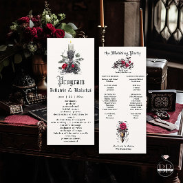 Elegante Gotische Kandelaar Crimson Cherry Roos