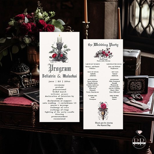 Elegante Gotische Kandelaar Crimson Cherry Roos