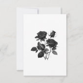 Elegante Gotische Monogram Huwelijk RSVP Kaart (Achterkant)