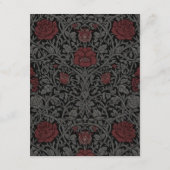 Elegante  gotische Moody Botanische bruiloft Informatiekaartje (Achterkant)