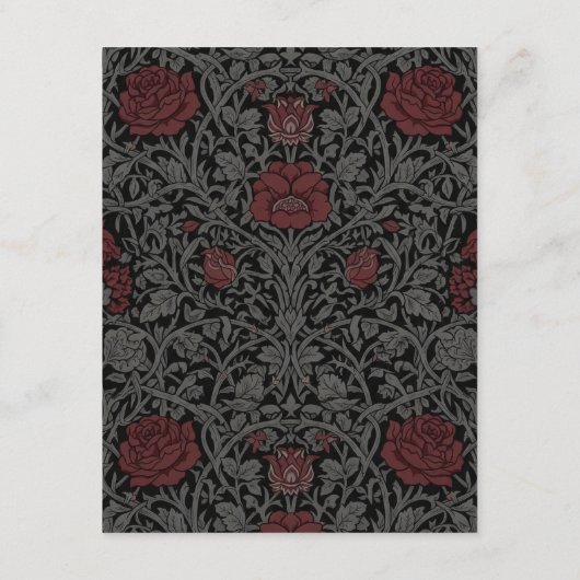 Elegante gotische Moody Botanische bruiloft Informatiekaartje (Achterkant)