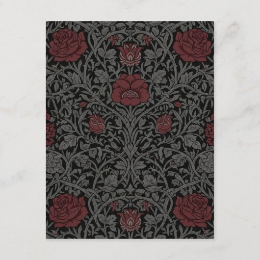 Elegante  gotische Moody Botanische bruiloft Informatiekaartje (Achterkant)