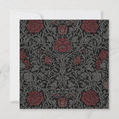 Elegante gotische Moody Botanische bruiloft Save The Date (Achterkant)