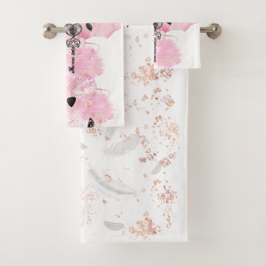 Elegante, gotische, originele badhanddoekset bad handdoek (Insitu)