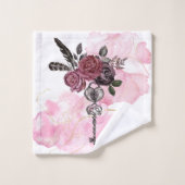 Elegante, gotische, originele badhanddoekset bad handdoek (Wasdoekje)