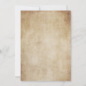 Elegante  gotische ouderdom papier Halloween Party Kaart (Achterkant)