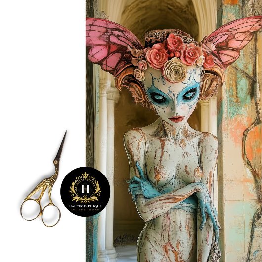 Elegante gotische Paris Gargoyle Decoupage Tissuepapier