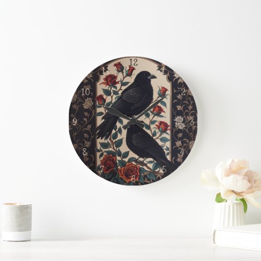 Elegante gotische raven met Rozen Grote Klok (Huis)