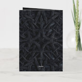 Elegante gotische rode rozen trouwprogramma kaart (Achterkant)