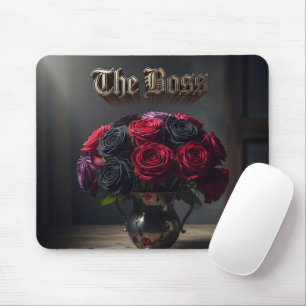 Elegante Gotische Rozen Cadeau voor Manager Muismat